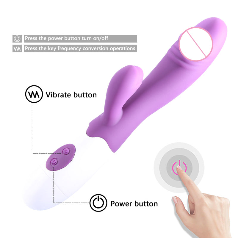 Premium Rabbit Vibrator for Women – 10 Vibration Modes, USB Rechargeable, Waterproof